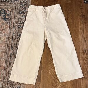 H&M Cream Cropped Pants